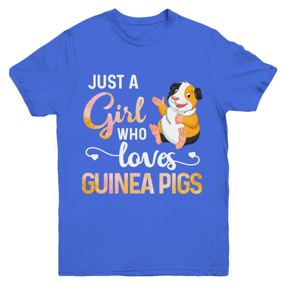 Just A Woman Who Loves Guinea Pigs Youth-Youth Shirt-Youth T-Shirt-Royal
