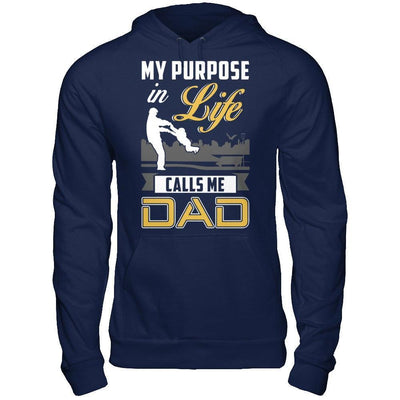 My Purpose In Life Calls Me Dad-T-Shirt & Hoodie-Pullover Hoodie-Navy