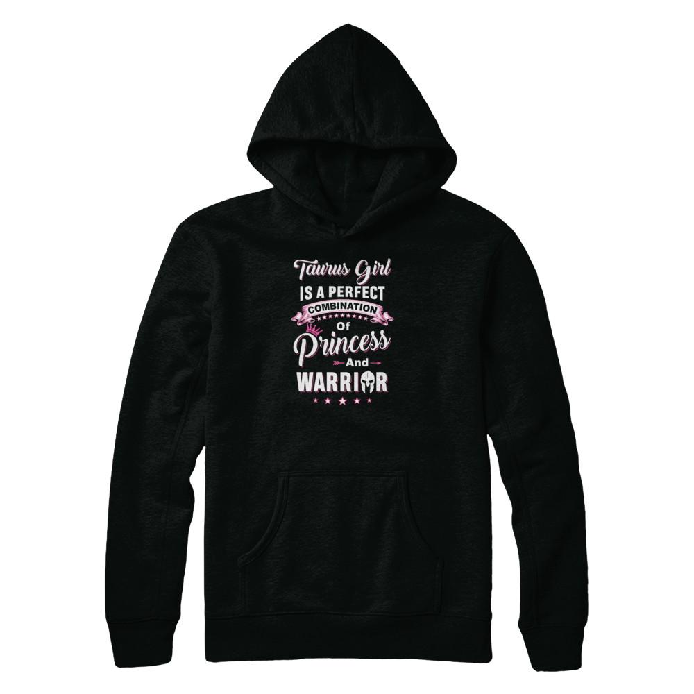 Taurus Girl Princess Warrior April May Birthday-T-Shirt & Tank Top-Pullover Hoodie-Black