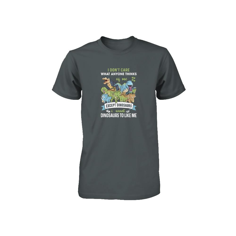 I Don't Care Except Dinosaurs Want Dinosaurs To Like Me Youth-Youth Shirt-Toddler T-Shirt-Charcoal