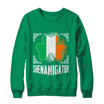 Shenanigator Happy St Patrick's Day-T-Shirt & Hoodie-Crewneck Sweatshirt-Irish Green