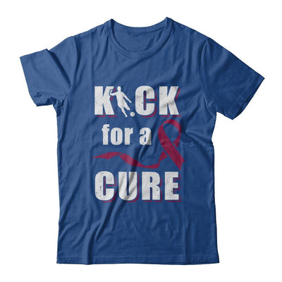 Kick For A Cure Soccer Multiple Myeloma Awareness-T-Shirt & Hoodie-Classic T-Shirt-Royal