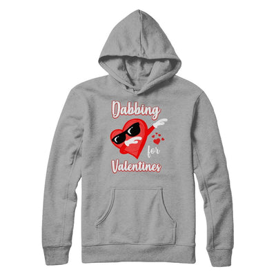 Dabbing For Valentines Day Cute Funny Heart Love-T-Shirt & Hoodie-Pullover Hoodie-Light Steel