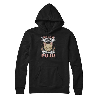 The Most Powerful Antidepressant Has Four Paws And A Purr-T-Shirt & Tank Top-Pullover Hoodie-Black