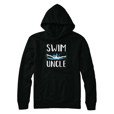 Swim Uncle Funny Swimming Birthday Gift-T-Shirt & Hoodie-Pullover Hoodie-Black