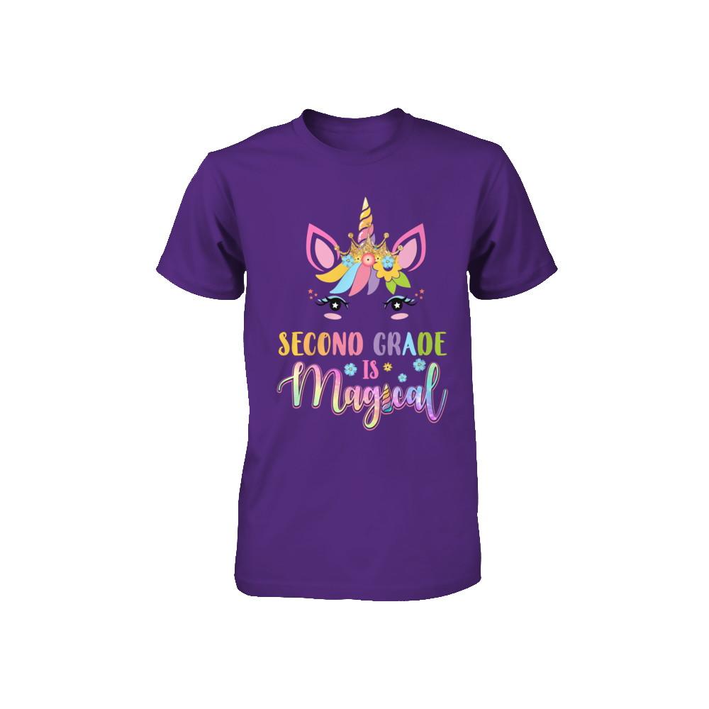 Second Grade is magical Unicorn Back to School 2nd Grade Youth-Youth Shirt-