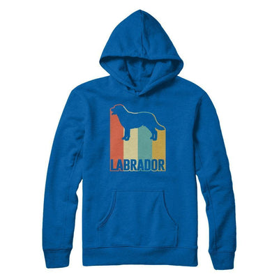 Classic Vintage Retro Style Labrador Dog-T-Shirt & Hoodie-Pullover Hoodie-Royal