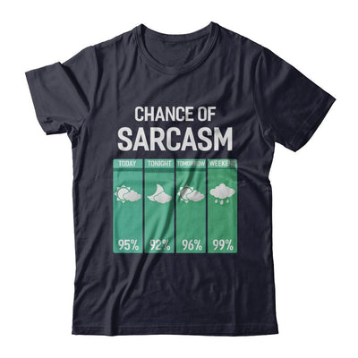Chance Of Sarcasm Funny Rain Weather-T-Shirt & Hoodie-Premium T-Shirt-Midnight Navy