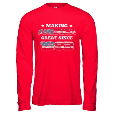 Making America Great Since 1983 38th Birthday-T-Shirt & Hoodie-Long Sleeve T-Shirt-Red