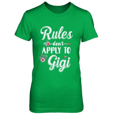 Grandmother Rules Don't Apply To Gigi-T-Shirt & Hoodie-Women's T-Shirt-Irish Green