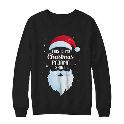 This Is My Christmas Pajama-T-Shirt & Sweatshirt-Crewneck Sweatshirt-Black