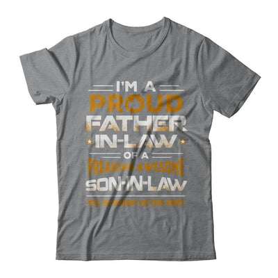 Proud Father-In-Law Freaking Awesome Son-In-Law-T-Shirt & Hoodie-Classic T-Shirt-Sport Grey