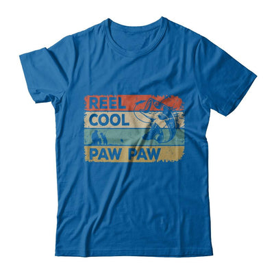 Vintage Reel Cool Paw Paw Fish Fishing Fathers Day-T-Shirt & Hoodie-Classic T-Shirt-Royal