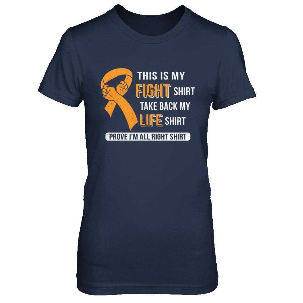 This Is My Fight Multiple Sclerosis Awareness-T-Shirt & Hoodie-Women's T-Shirt-Navy