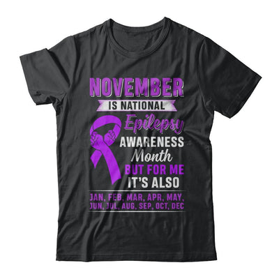 November Is National Epilepsy Awareness Month-T-Shirt & Hoodie-Classic T-Shirt-Black