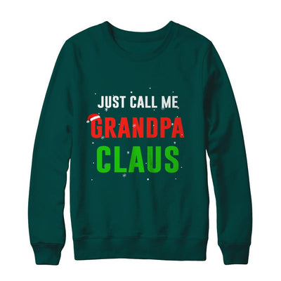 Santa Grandpa Claus Matching Family Christmas Pajamas-T-Shirt & Sweatshirt-Crewneck Sweatshirt-Deep Forest