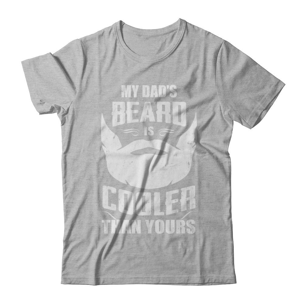 My Dad's Beard Is Cooler Than Yours-T-Shirt & Hoodie-Premium T-Shirt-Heather Gray