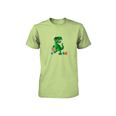 Funny Dabbing Cool Easter Bunny Dinosaur Youth-Youth Shirt-Toddler T-Shirt-Key Lime