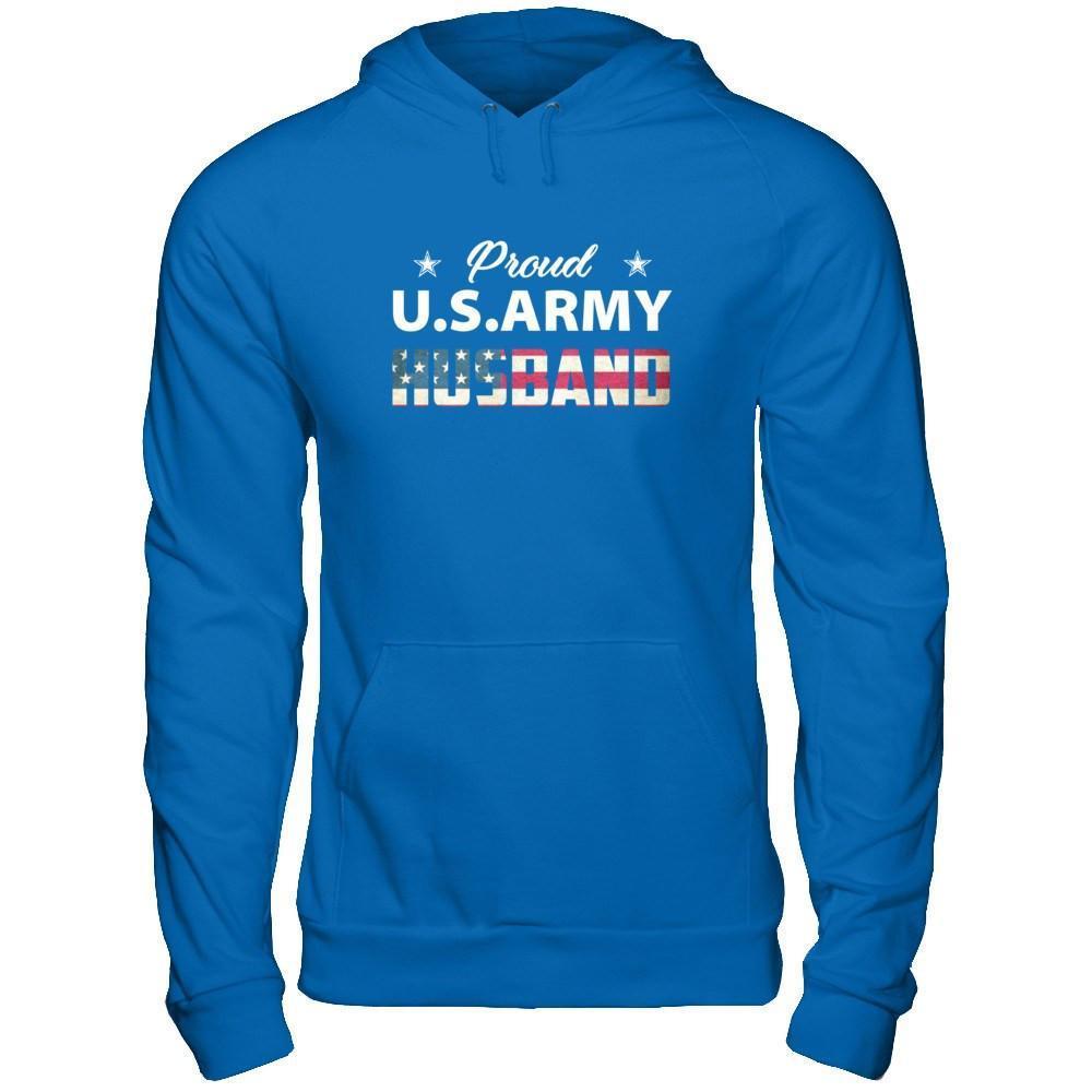 Proud Us Army Husband-T-Shirt & Hoodie-Pullover Hoodie-Royal