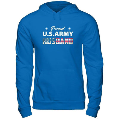 Proud Us Army Husband-T-Shirt & Hoodie-Pullover Hoodie-Royal