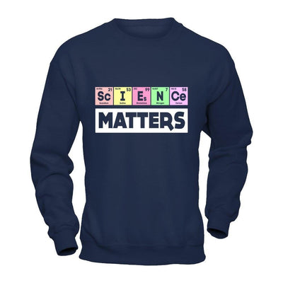 Science Matters March For Science-T-Shirt & Hoodie-Crewneck Sweatshirt-Navy