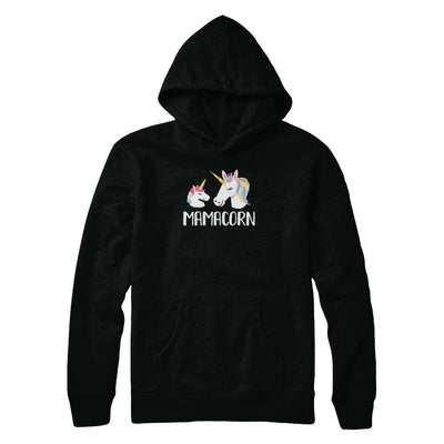 Mamacorn Unicorn Mom And Baby Mothers Day-T-Shirt & Tank Top-Pullover Hoodie-Black
