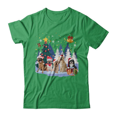 Cute Dogs Claus Christmas-T-Shirt & Sweatshirt-Premium T-Shirt-Kelly Green