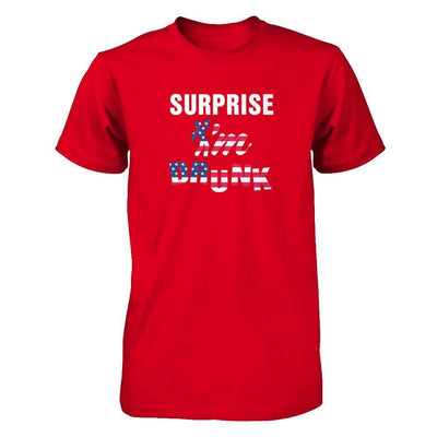 Surprise I'm Drunk 4Th Of July-T-Shirt & Tank Top-Premium T-Shirt-Red