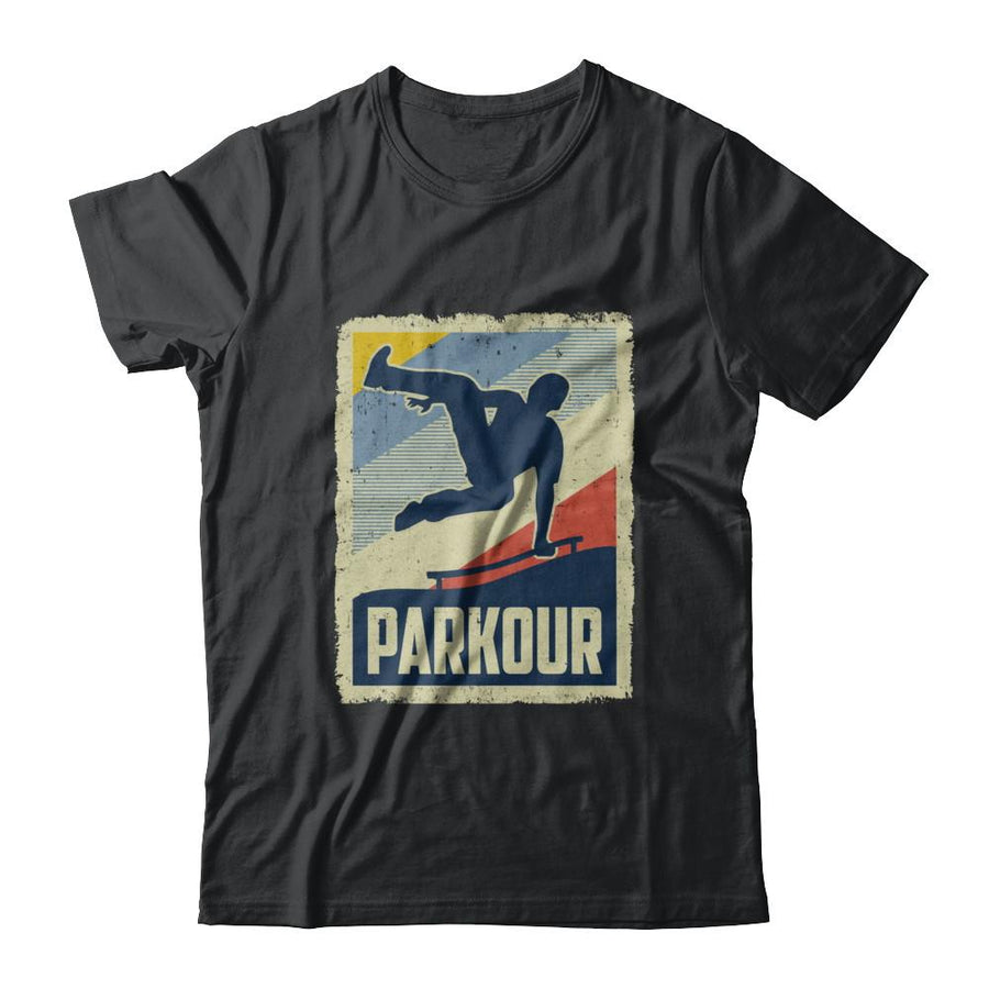 Vintage Parkour Distressed Style-T-Shirt & Hoodie-Classic T-Shirt-Black