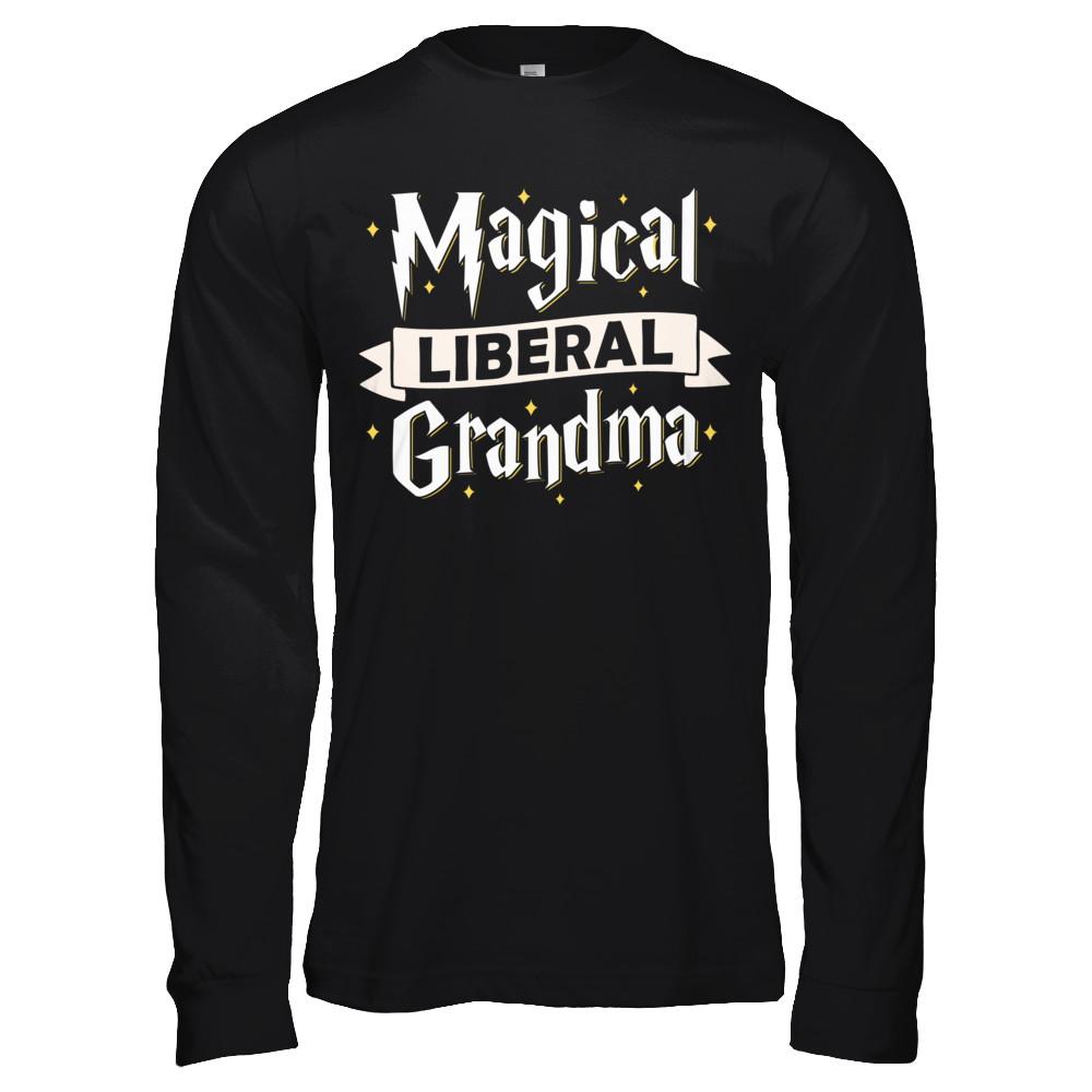 Magical Liberal Grandma-T-Shirt & Hoodie-Long Sleeve T-Shirt-Black