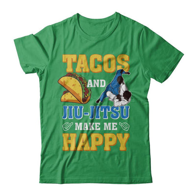 Tacos And Jiu Jitsu Make Me Happy-T-Shirt & Hoodie-Premium T-Shirt-Kelly Green