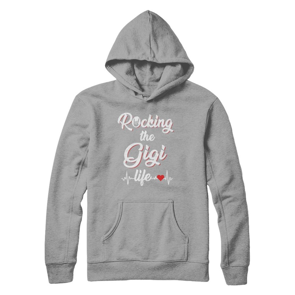 Rocking The Gigi Life Mothers Day Gifts-T-Shirt & Hoodie-Pullover Hoodie-Light Steel