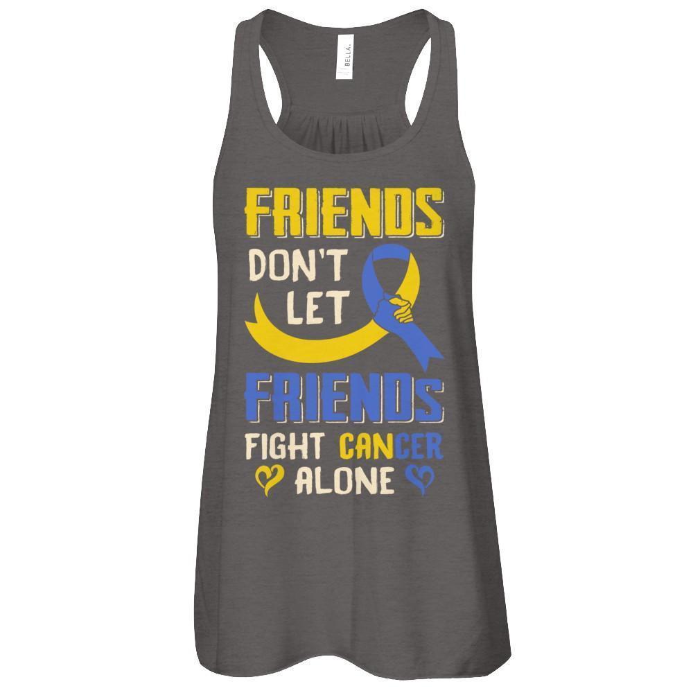 Friends Don't Let Friends Fight Cancer Alone Down Syndrome Awareness-T-Shirt & Tank Top-
