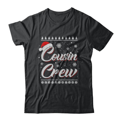 Matching Family Christmas Cousin Crew Ugly Sweater-T-Shirt & Hoodie-Classic T-Shirt-Black