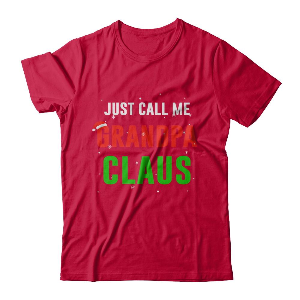 Santa Grandpa Claus Matching Family Christmas Pajamas-T-Shirt & Sweatshirt-Classic T-Shirt-Red