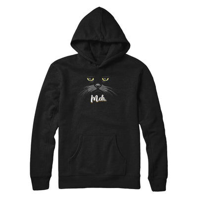Funny Halloween Cat Meh Gift-T-Shirt & Sweatshirt-Pullover Hoodie-Black