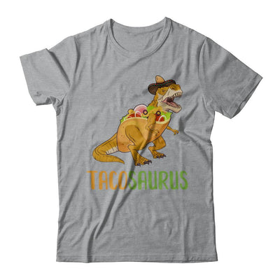 Funny Tacosaurus Tacos Dinosaur T-Rex Lover-T-Shirt & Hoodie-Classic T-Shirt-Sport Grey