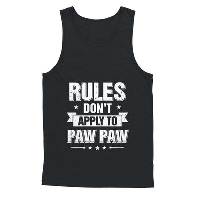 Grandfather Rules Don't Apply To Paw Paw-T-Shirt & Hoodie-Unisex Tank-Black