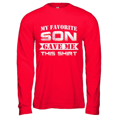 My Favorite Son Gave Me This-T-Shirt & Hoodie-Long Sleeve T-Shirt-Red