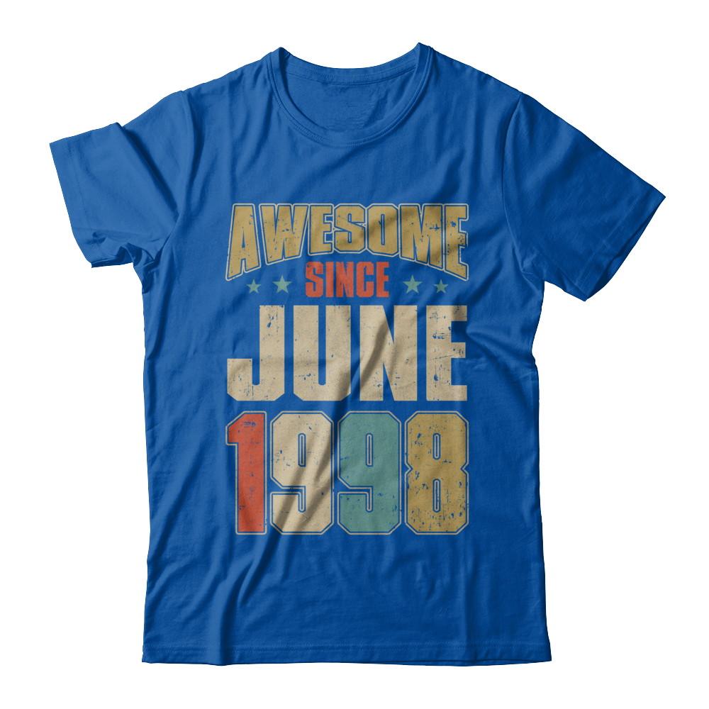 Vintage Retro Awesome Since June 1998 23th Birthday-T-Shirt & Hoodie-Premium T-Shirt-Royal