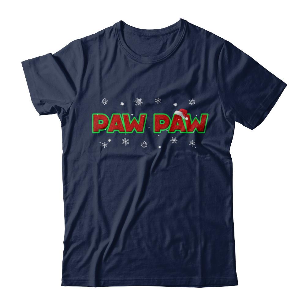 Paw Paw Christmas Santa Ugly Sweater Gift-T-Shirt & Sweatshirt-Classic T-Shirt-Navy