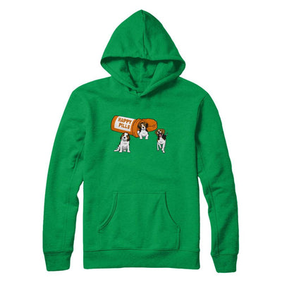 Beagles Happy Pills-T-Shirt & Hoodie-Pullover Hoodie-Irish Green