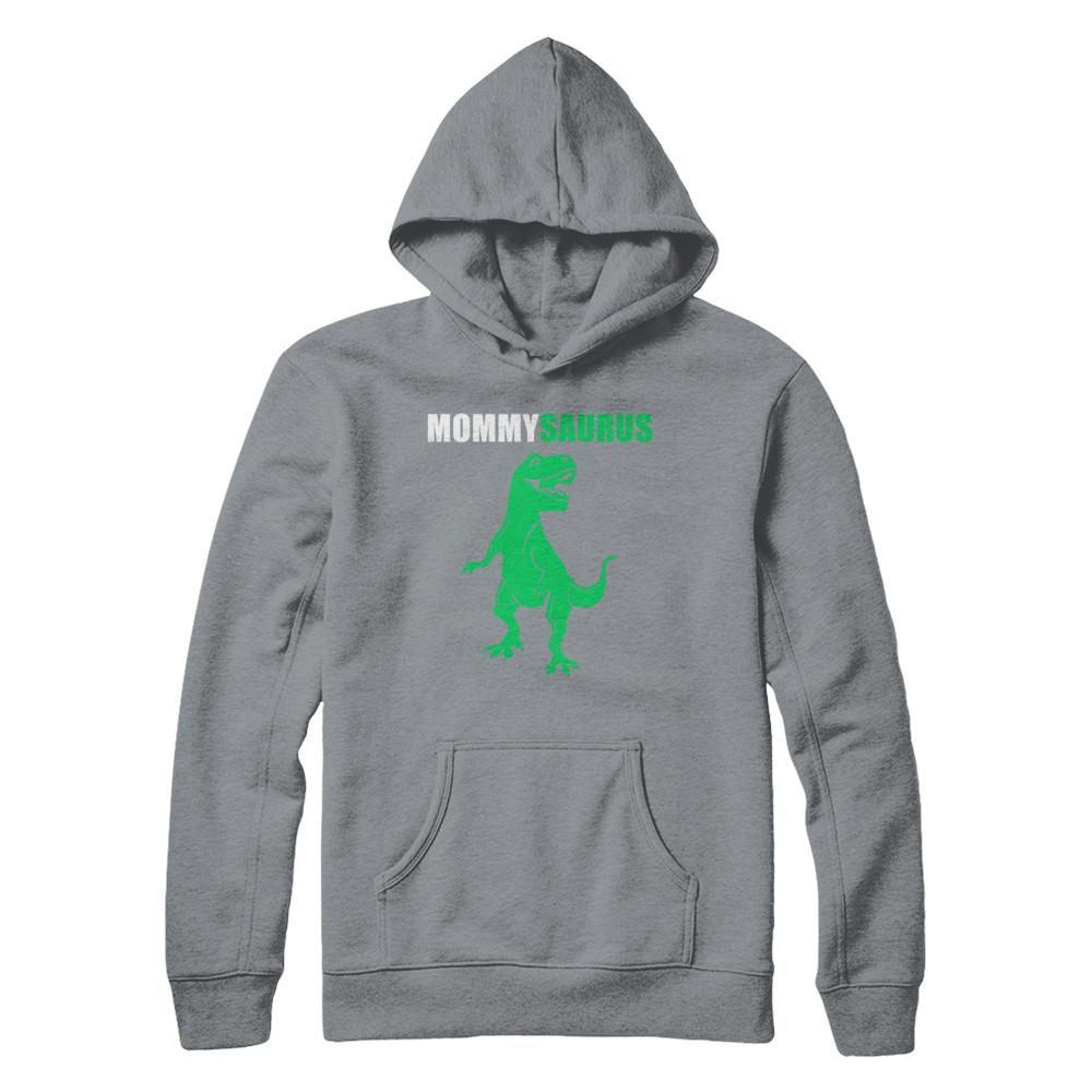 Mommysarus Funny Dinosaur First Time Mom Mothers Day-T-Shirt & Hoodie-Hanes - Heavyweight Pullover Hoodie-Light Steel