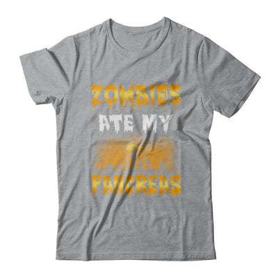 Zombies Ate My Pancreas Halloween Costume-T-Shirt & Hoodie-Classic T-Shirt-Sport Grey