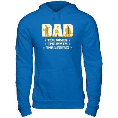 Dad The Miner The Myth The Legend-T-Shirt & Hoodie-Pullover Hoodie-Royal