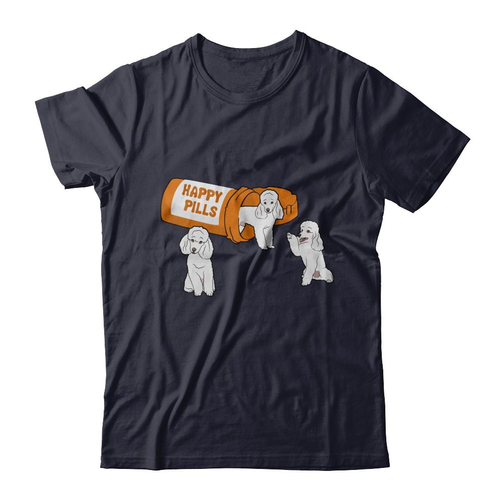 Poodles Happy Pills-T-Shirt & Hoodie-Premium T-Shirt-Midnight Navy