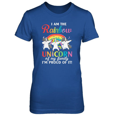 I Am The Rainbow Unicorn Of My Family Lesbian LGBT-T-Shirt & Tank Top-Women's T-Shirt-Royal
