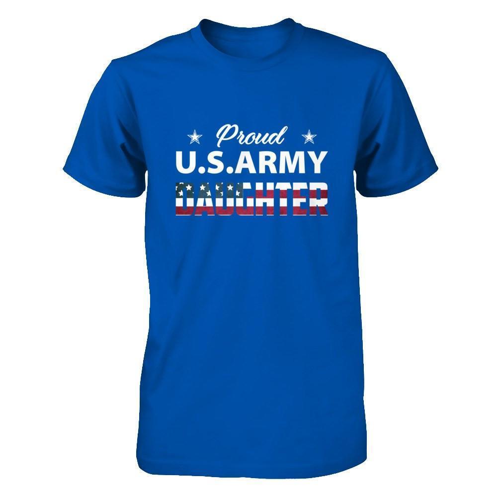 Proud Us Army Daughter-T-Shirt & Hoodie-Premium T-Shirt-Royal