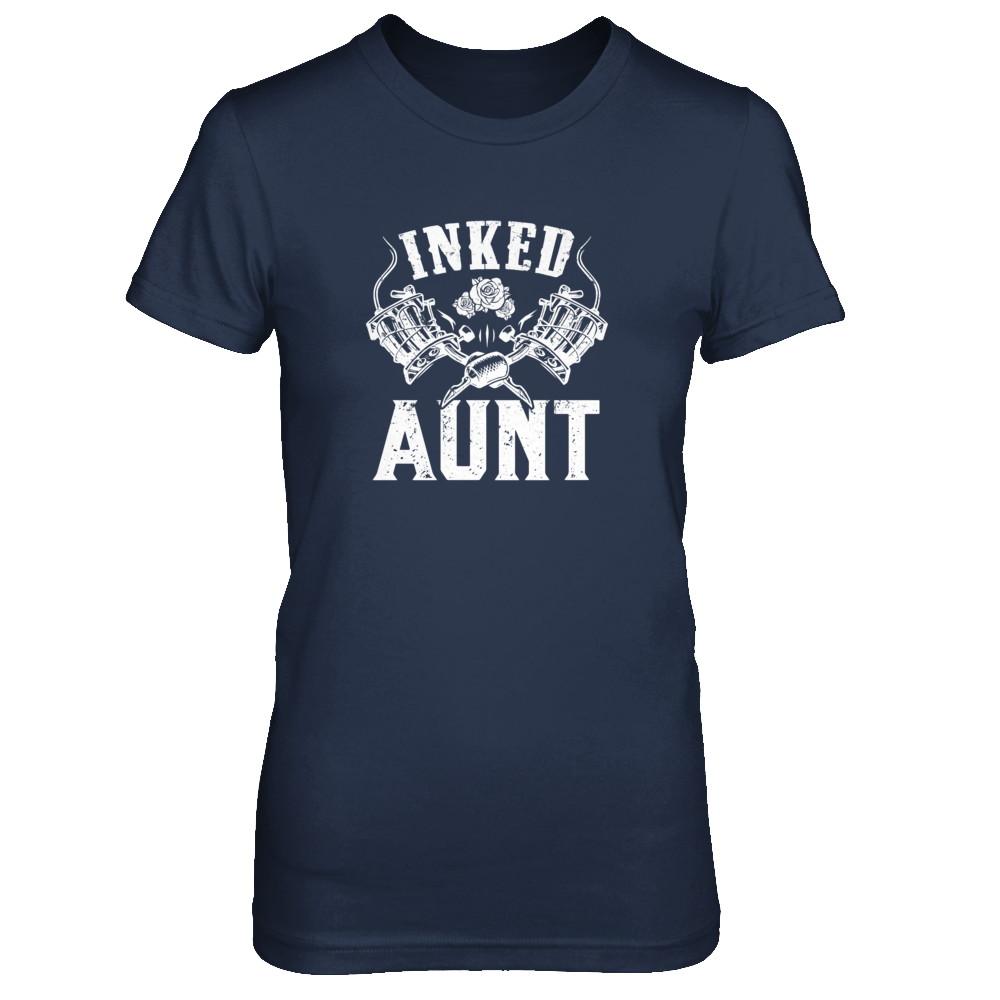 Inked Aunt Rose Tattooed Tattoos-T-Shirt & Tank Top-Women's T-Shirt-Navy