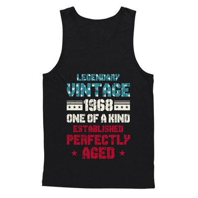 Legendary Vintage 1968 53th Years Old Birthday Gift-T-Shirt & Hoodie-Unisex Tank-Black
